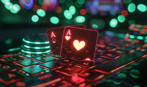 Màn hình giao diện game casino trực tuyến lo gan da nang neon hồng đặc trưng